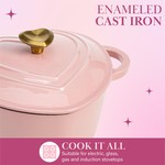 Topika - Cast Iron Ceramic Pot Dutch Oven Pot with Lid for Cooking Cookware