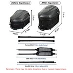 Motocentric Hard Shell Motorcycle Backpack, Waterproof Motorcycle Tail Bag