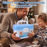 Topika Kids Doctor Kit for Dress-Up, Pretend Clinic Play 35 Pieces