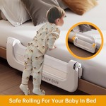 TopikaKids - 1.2m Foldable Kids Bed Rail for Toddlers & Baby, Safety Guard