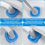 Topika Disposable Toilet Brush & Holder Set with 16 Refills , No Mess