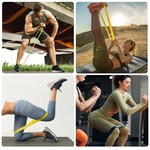 Topika-Resistance Bands Set of 5,Latex Exercise Loops for Full Body Workout