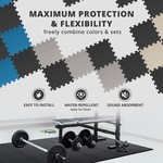Topika - Interlocking EVA Soft Foam Floor Mats, Home Gym Mat & Exercise Mat