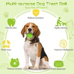 Interactive Dog Toy Ball, Puppy Dog Teething Toys & Food Treat Balls