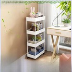 Topika - Movable Multipurpose Storage Trolley, 4-Tier Kitchen Storage Rack