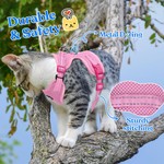 TopikaPet - Adjustable Cat Harness and Leash Set for Walking and Safety