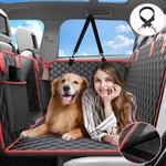 Topika Dog Car Seat Cover Hammock Waterproof Hard Bottom Extra Space