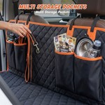 Topika Dog Car Seat Cover Hard Bottom Back Seat Protector
