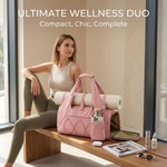 Topika Stylish Gym Bag With Shoe Compartment & Water Bottle Pouch