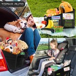 Topika - Car Back Seat Organizer, Seat Storage for Children, 2 Cup Holders