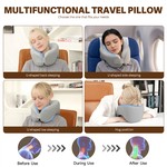 Topika - Memory Foam Travel Neck Pillow with Removable Washable Cover