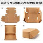 Topika Corrugated Mailer Box 25 Pack, Durable Shipping Boxes for Packaging