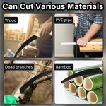 Topika 35cm Curved Hand Pruning Saw - Wooden Handle & Electrophoretic Blade