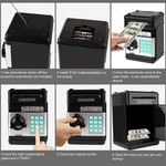 Topika Kids ATM-Style Piggy Bank with Password Lock, Coin and Cash Slot