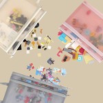 Topika - A4 Storage Zip Bags, 10Pcs Double-Layer Mesh Zipper Pouches