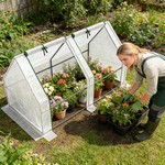 Topika - Mini Greenhouse 180 x 90 x 90cm with Frame White