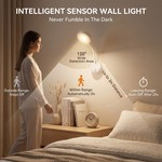 Topika - 2 Pack Rechargeable Picture Lights for Wall with Remote and Sensor