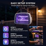 Topika - 12W Dual Band Electric Bug Zapper, 4200V Powerful Insect Killer