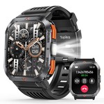 Topika - Smart Watch with Flashlight for Men Women 2.02" HD Bluetooth Calls