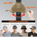 Topika - Cap Storage Organiser Hat Rack, Wall-Mounted Hat Hanger For Caps