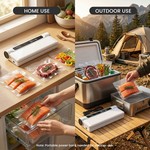 Topika Vacuum Sealer Machine With 60KPa Suction, for Dry & Wet Food Sealing