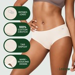 Lekkon Women Midi Panties Classic Microfiber Silky Underwear 3/6 Pack Brief