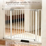 Topika Baby Gate for Stairs with Door, Auto Close Safety Gate
