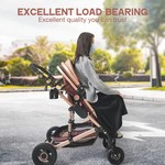 Topika Baby Travel System 3-in-1 with Car Seat, Baby Stroller for 0-36m