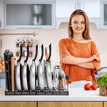 Topika - Expandable Pot and Pan Rack with 13 Adjustable Dividers - 30-58cm