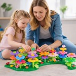 Topika 196PCS Garden Building Blocks with Insect Set STEM Pretend Play Set