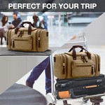 Topika Canvas Duffle Bag for Travel, 50L Expandable Weekend Duffels