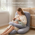 Topika Pregnancy Pillows for Sleeping G-Shaped Full Body Pillow 150cm