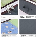 TopikaHome Under Bed Storage Container, 90L with Handles&Clear Window 4Pack