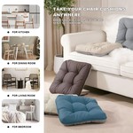 Topika Cotton Chair Cushions for Dining & Patio Chairs Soft Thick Seat Pads