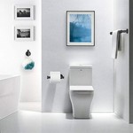 Bathroom Hardware Set, Towel Bar, Rings, Hooks, Paper Holder - 9 piece