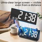 Topika 180 Projection Alarm Clock with Clear Time & Temperature Display