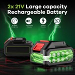 Topika - Cordless Pressure Washer 21V Car Washing Water Gun 0.85MPa