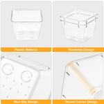 TopikaHome 28Pcs Clear Plastic Drawer Organizer Set, Organizers and Storage
