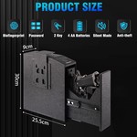 Topika Handgun Gun Safe for Home Auto Slide, Fingerprint & PIN& Key Access