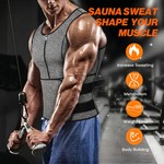 Topika - Shape Vests For Men Sweat Vest, Mens Waist Trainer Zip Slim Vest