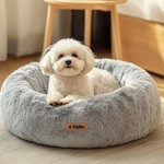 Topika Dog /Cat Bed 50cm Fluffy Faux Fur Donut Cuddler for Small Pets