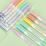 ZEYAR - Dual Tip Highlighters Set, 6 Vibrant Macaron Colours Shades