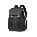 Topika 15.6" Laptop Backpack Water-Resistant Rolltop Travel Bag - Black