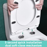 Topika Toilet Seat with Built-In Potty Training Seat for Toddlers