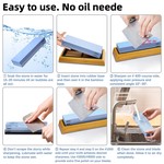 Topika - Knife Sharpening Stone Kit, Muti Side Grit Knife Sharpener Tool