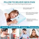 Topika - Memory Foam Pillows Cervical Neck Support for Spine Alignment