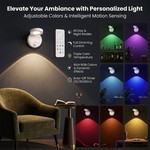 Topika - 2 Pack Rechargeable Picture Lights for Wall with Remote and Sensor