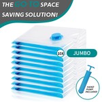 TopikaHome 10 Vacuum Storage Bags, Space Saver Compression Pack Set, M/L/XL