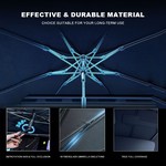 Topika Foldable Umbrella Car Windshield Sunshade with Bag -Black 140 x 79cm
