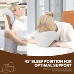 Topika - Memory Foam Travel Neck Pillow with Removable Washable Cover